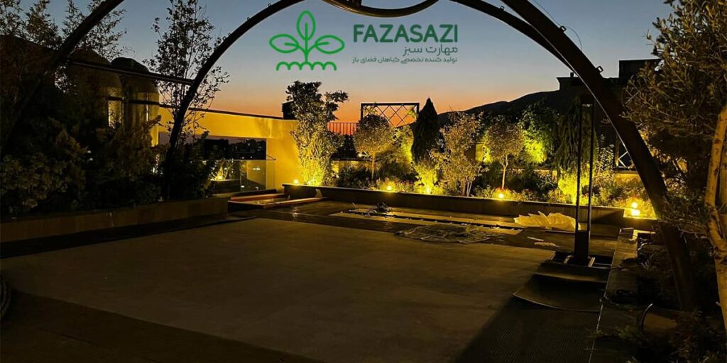 روف گاردن نمای شب